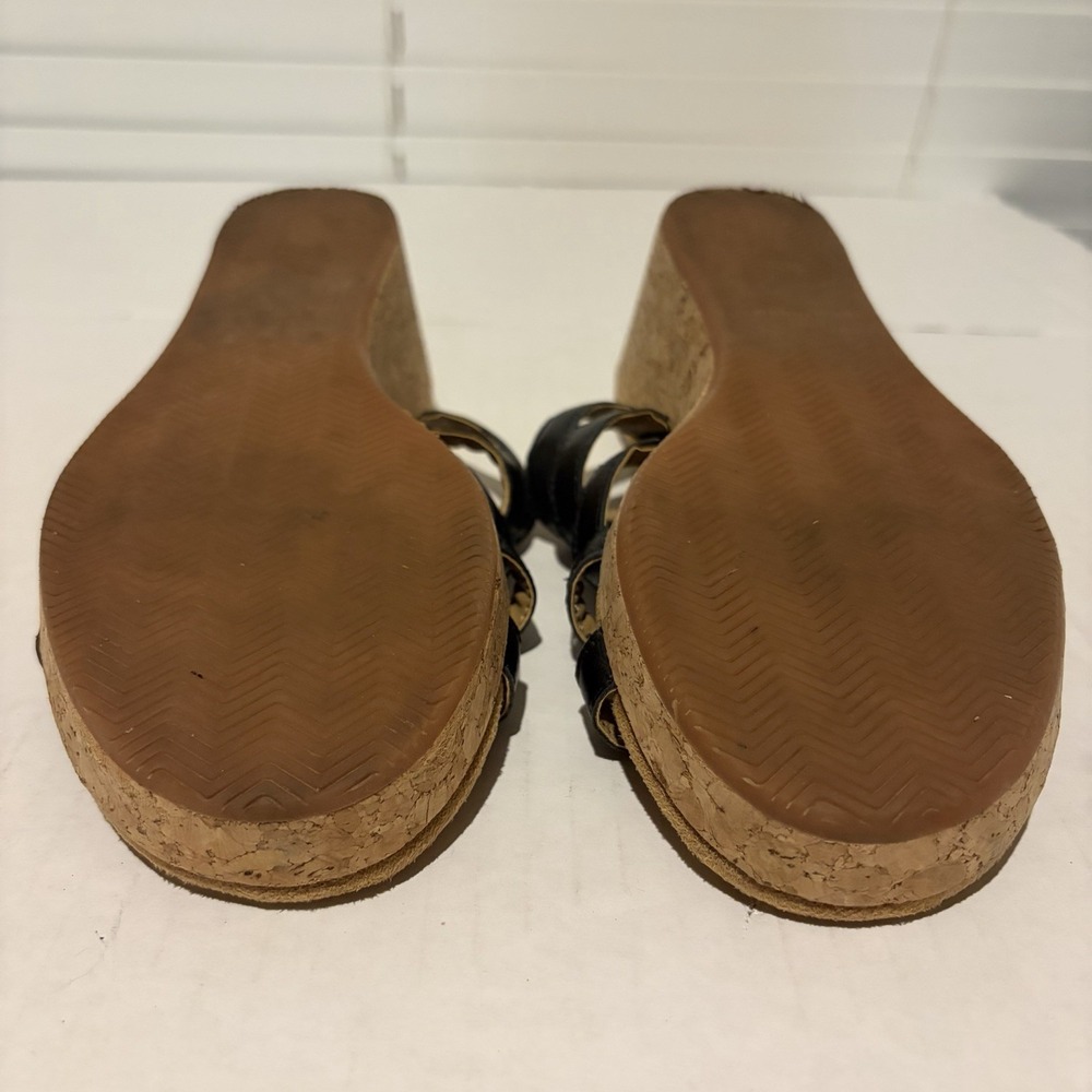 Hush Puppies Bounce Women's Ladies Heeled Sandals Black Size 8 Worn Once - Picture 3 of 4